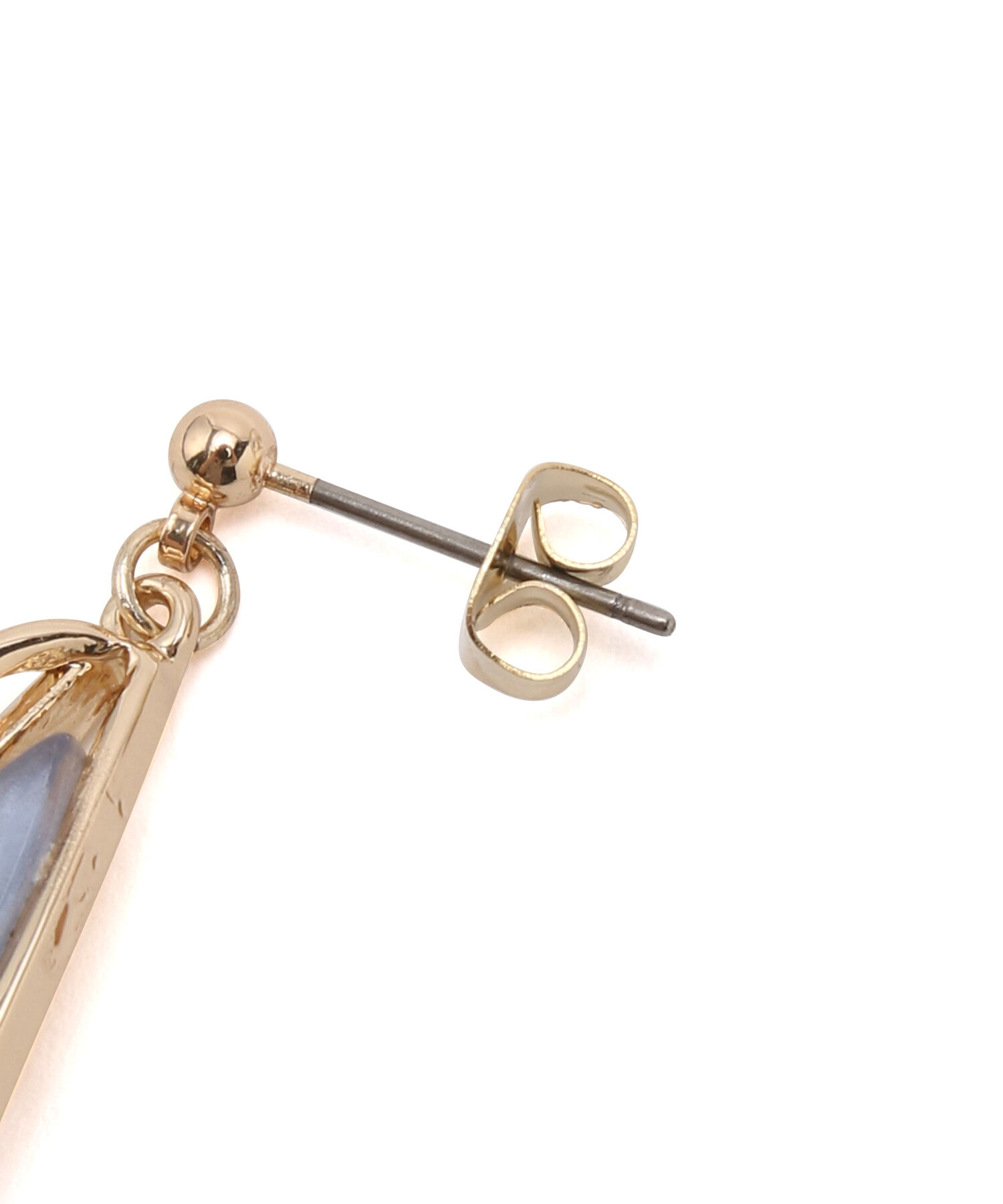 ROPE PICNIC PASSAGE「マーブルカラーカーブデザインピアス」|ピアス|