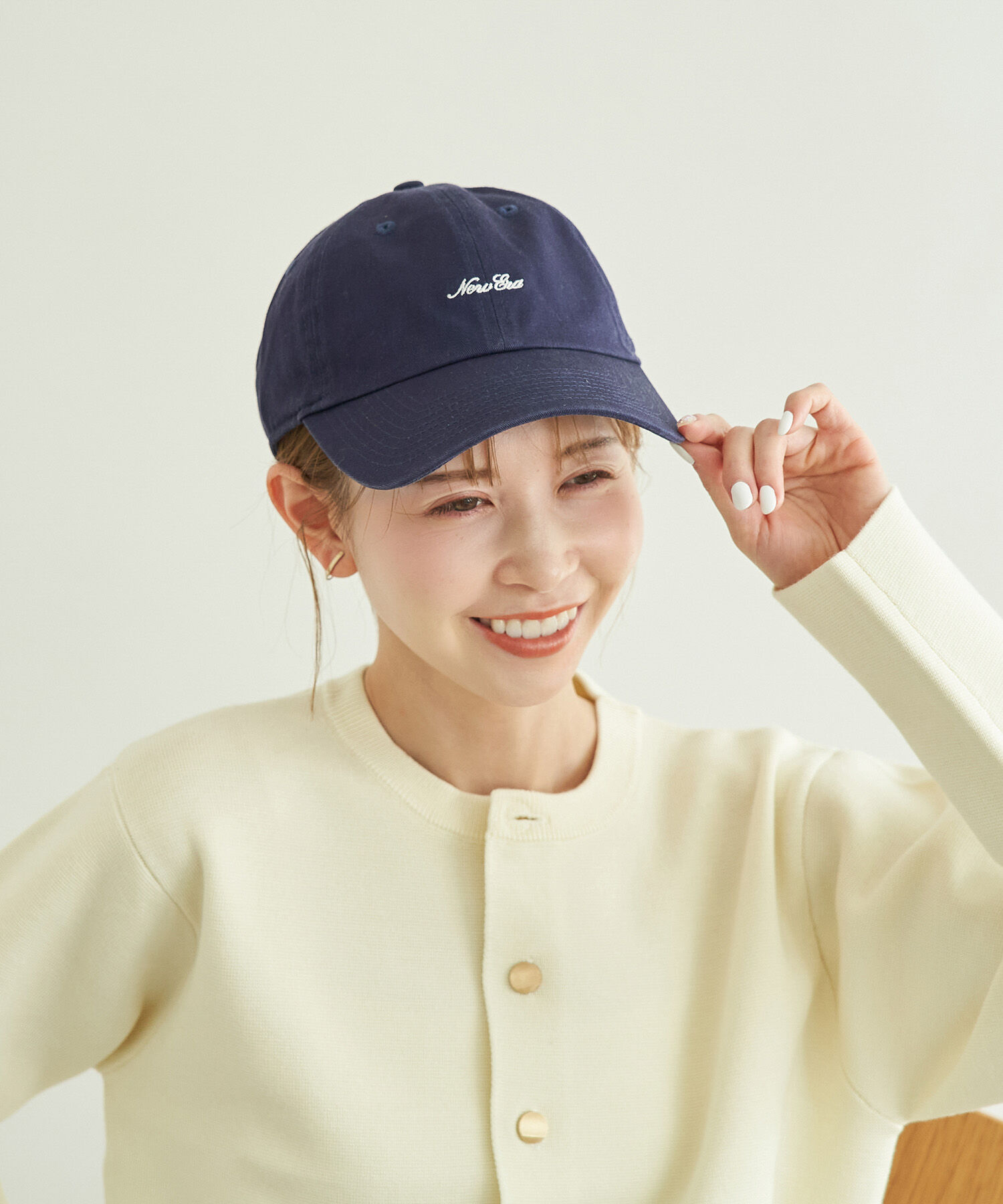 ROPE PICNIC PASSAGE「【NEWERA(R)/別注】 Casual Classic handwritten  logo cap」|キャップ・キャスケット|ブルー系(45)