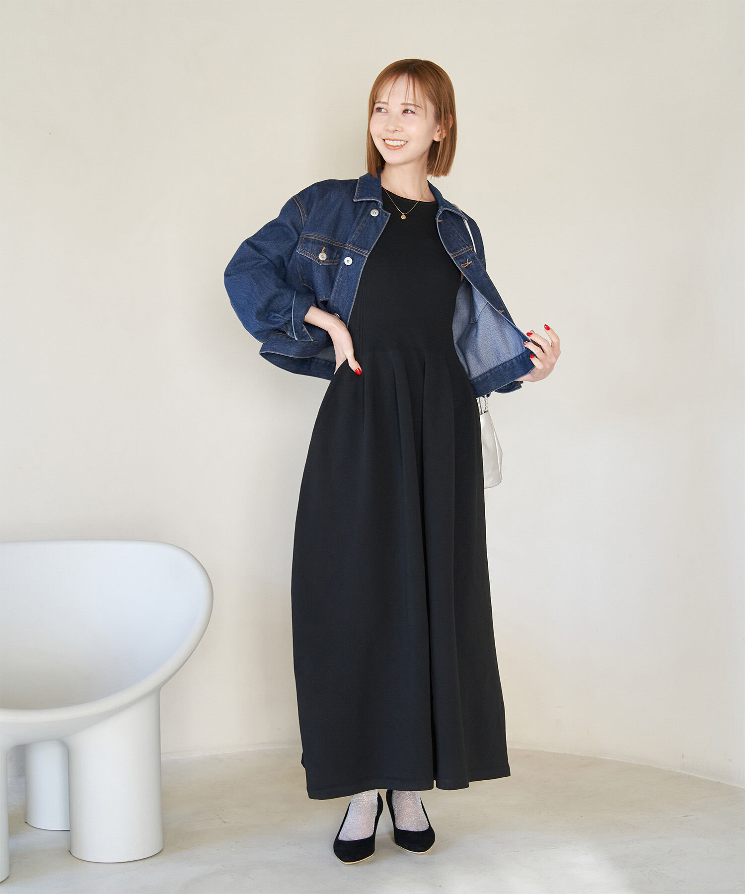 Rope&rsquo;Picnic「【emur/エミュール】ホールガーメントワンピース」|ワンピース|