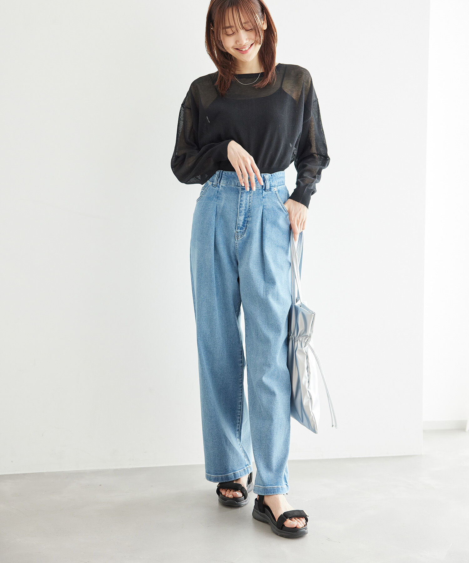 Rope&rsquo;Picnic「2WAY/シアークロップド丈カーディガン」|カーディガン|