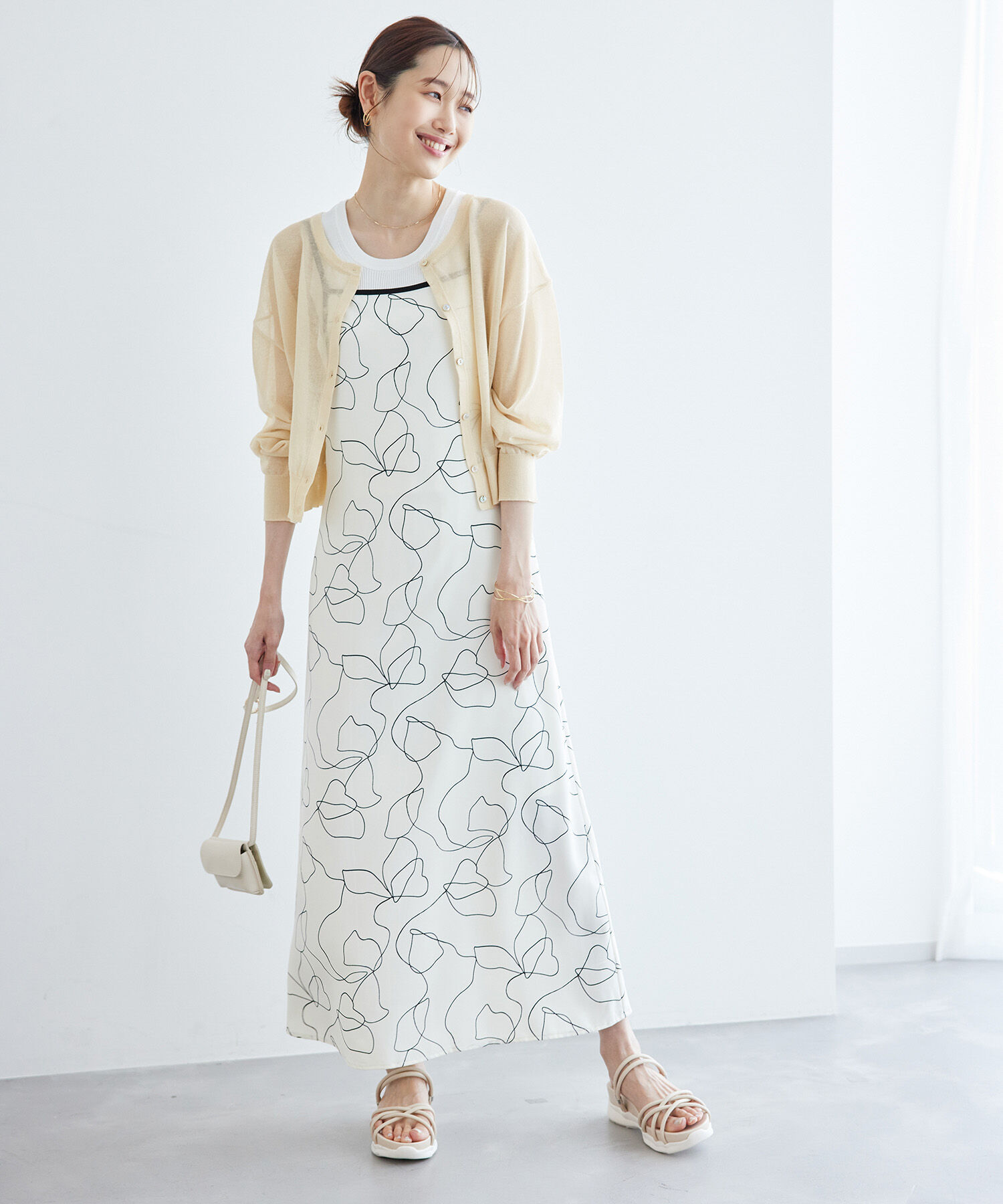 Rope&rsquo;Picnic「2WAY/シアークロップド丈カーディガン」|カーディガン|