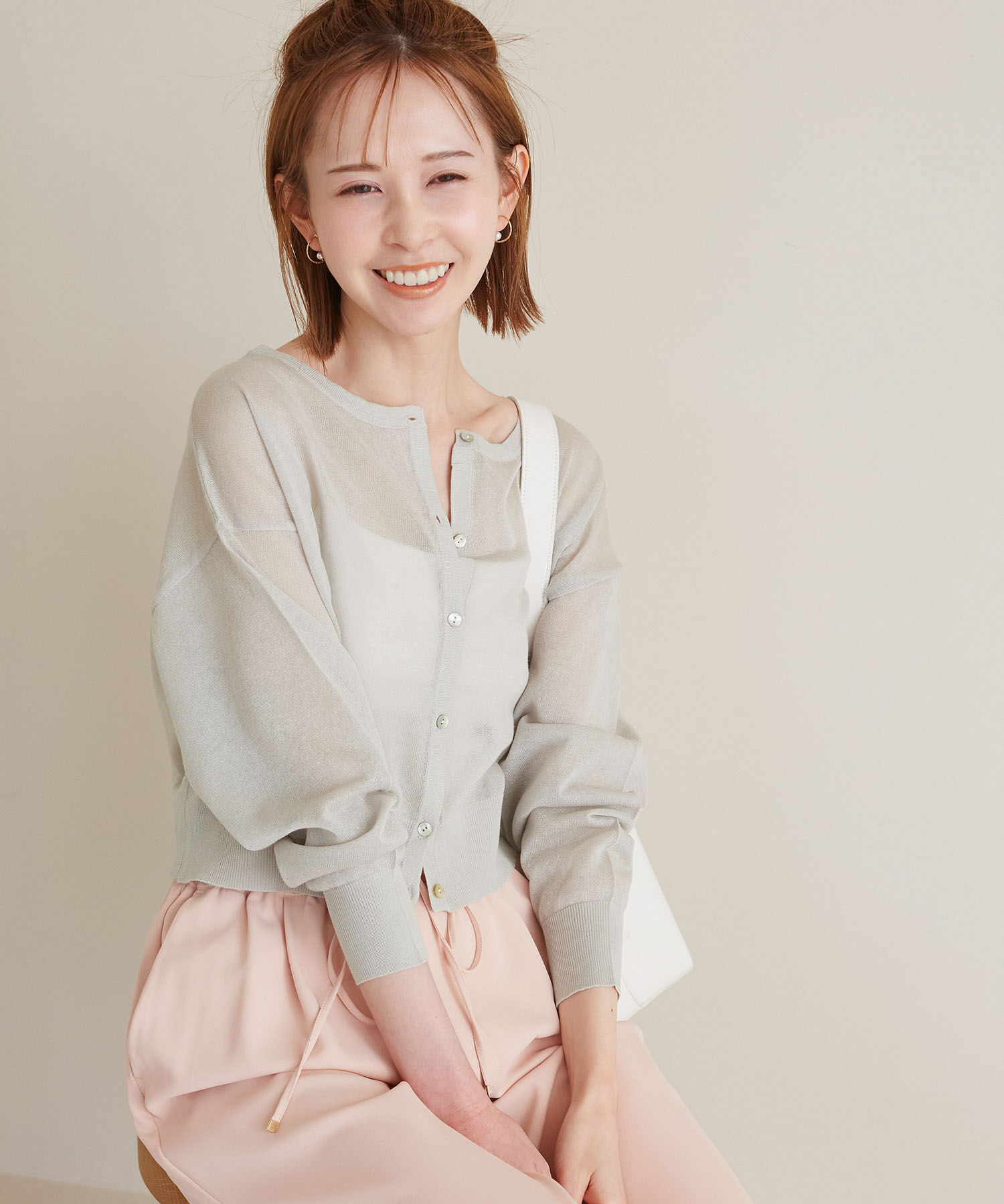 Rope&rsquo;Picnic「2WAY/シアークロップド丈カーディガン」|カーディガン|