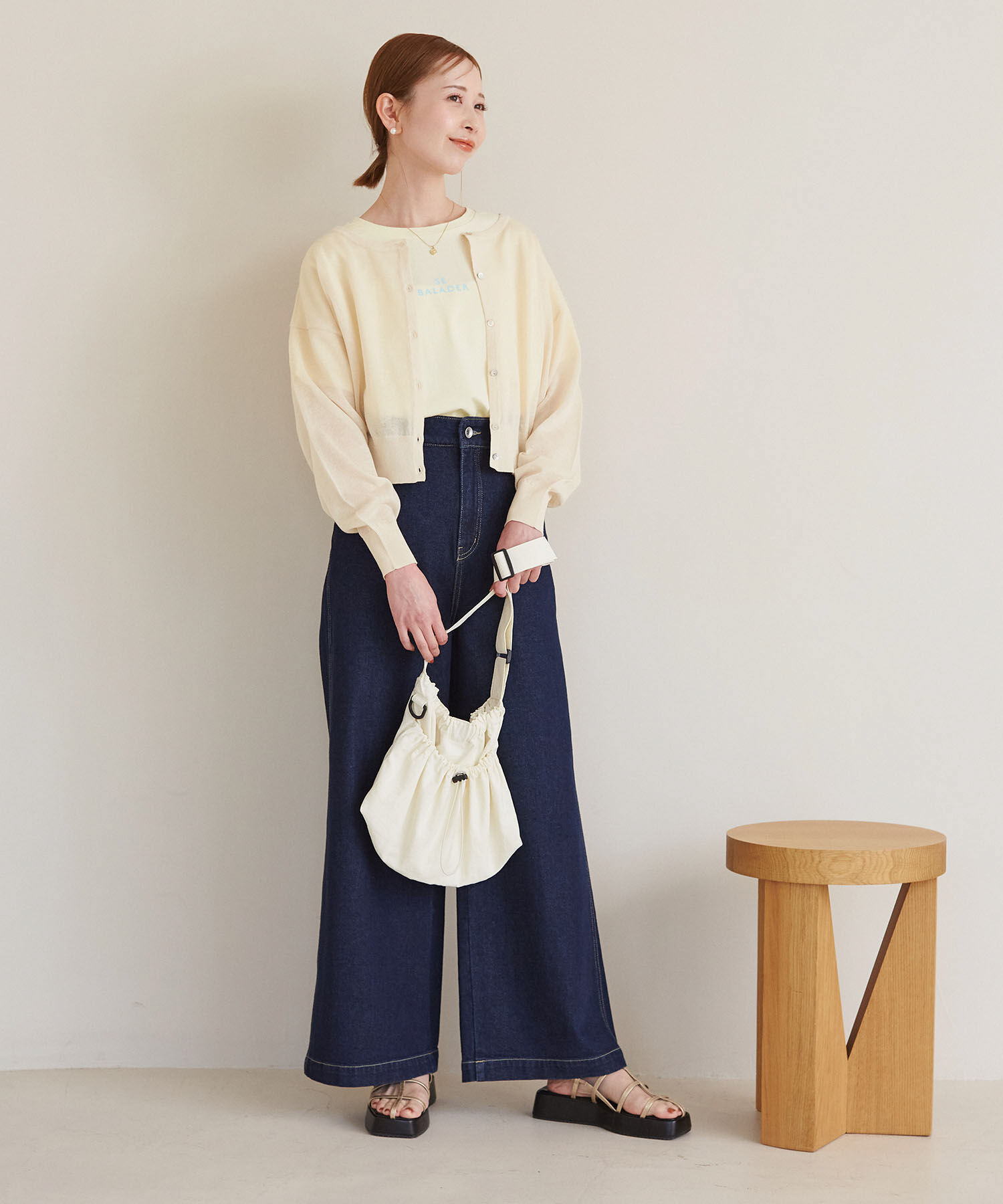 Rope&rsquo;Picnic「2WAY/シアークロップド丈カーディガン」|カーディガン|