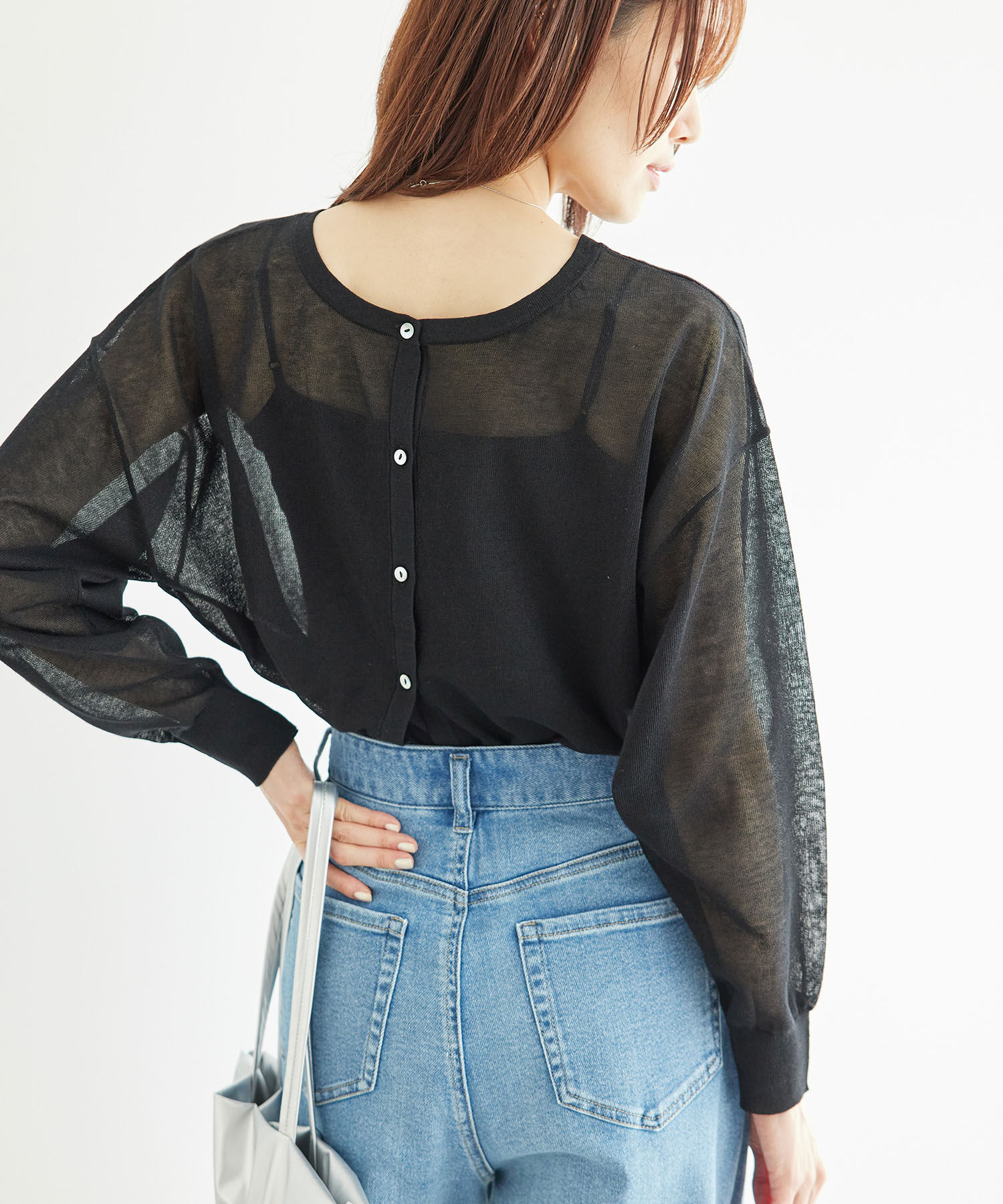 Rope&rsquo;Picnic「2WAY/シアークロップド丈カーディガン」|カーディガン|