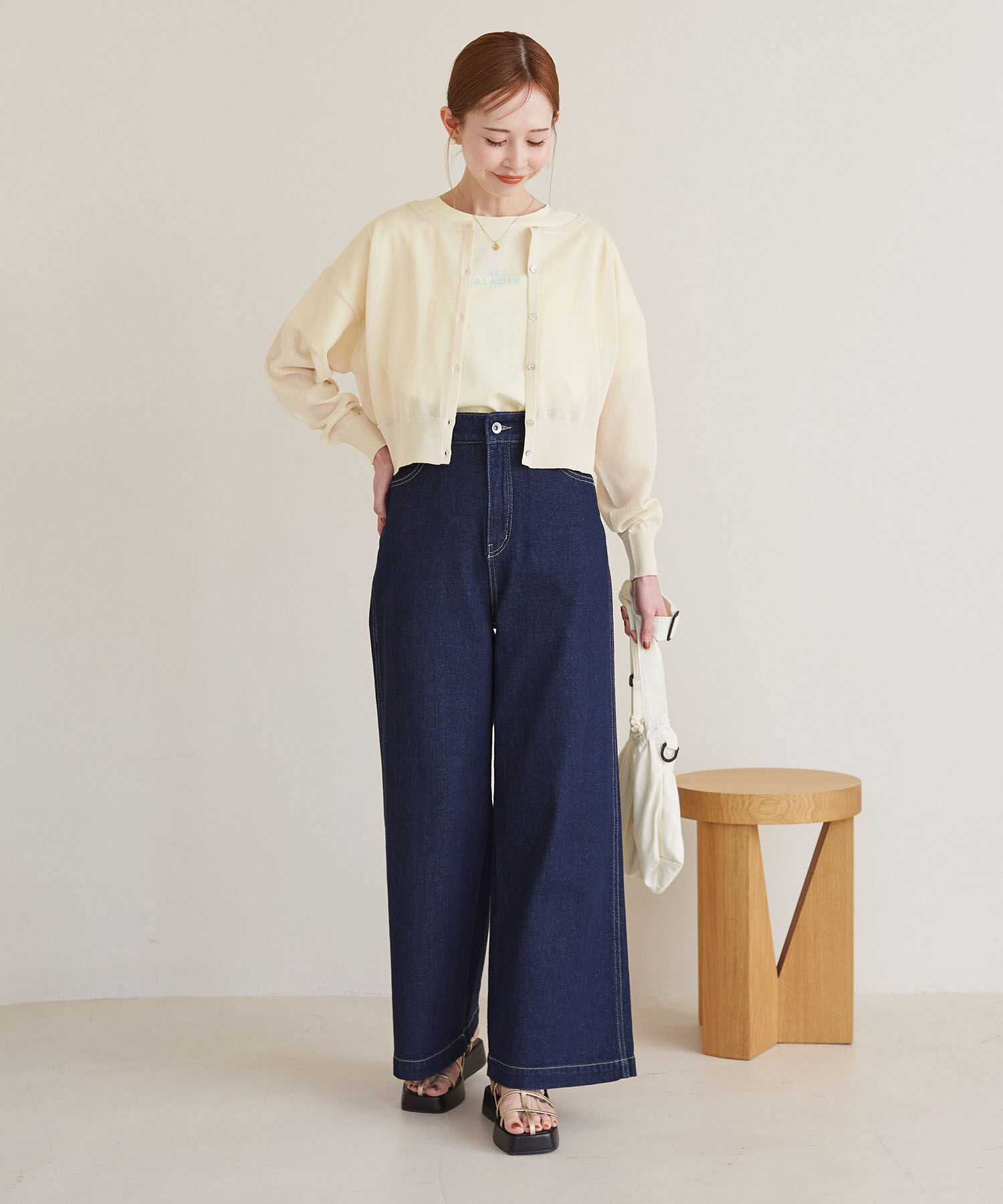 Rope&rsquo;Picnic「2WAY/シアークロップド丈カーディガン」|カーディガン|