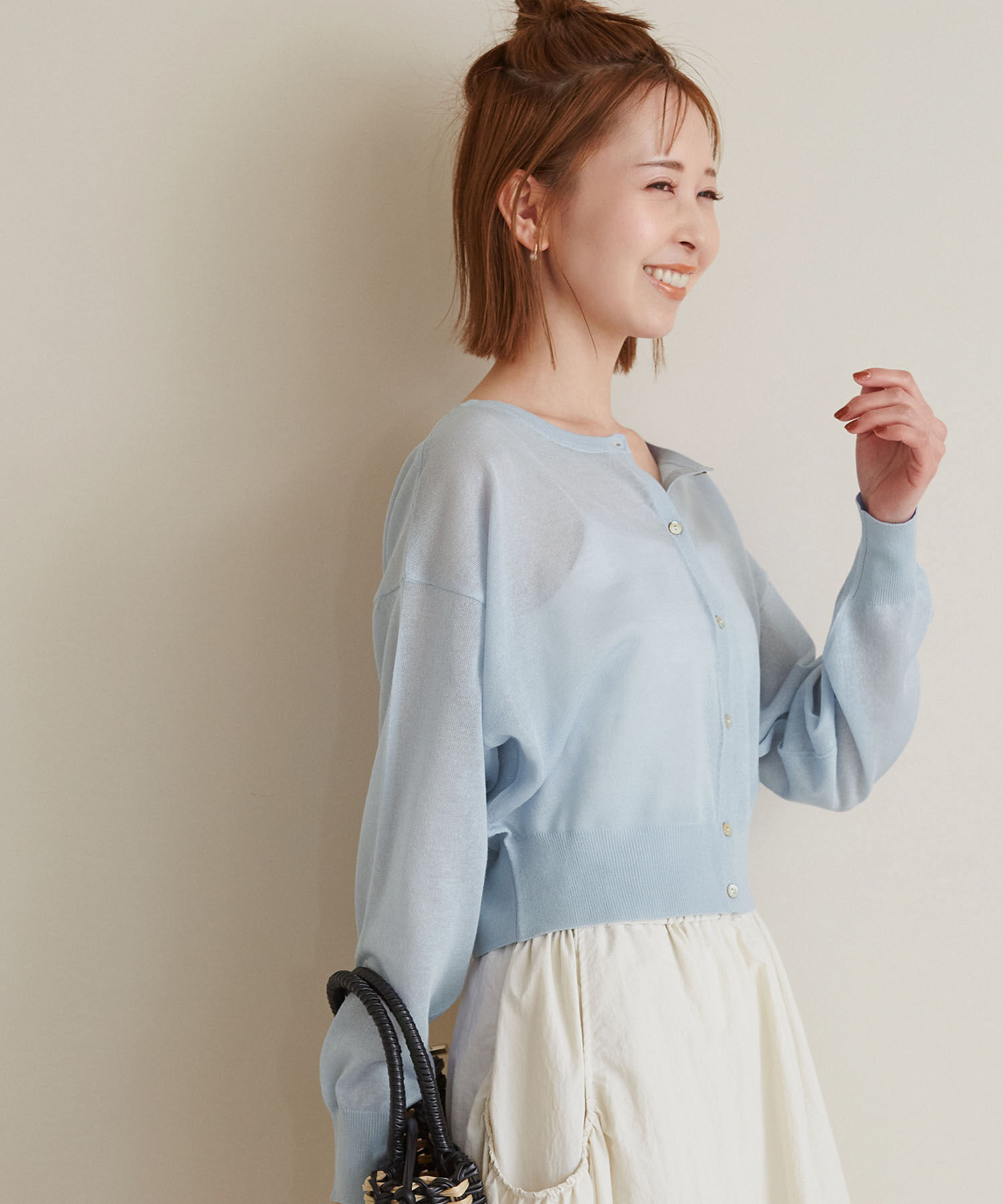 Rope&rsquo;Picnic「2WAY/シアークロップド丈カーディガン」|カーディガン|