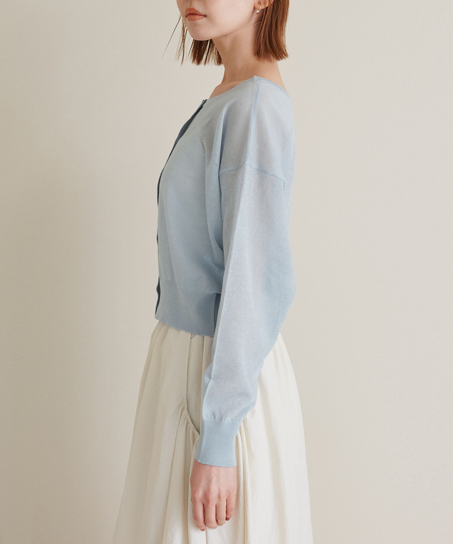 Rope&rsquo;Picnic「2WAY/シアークロップド丈カーディガン」|カーディガン|