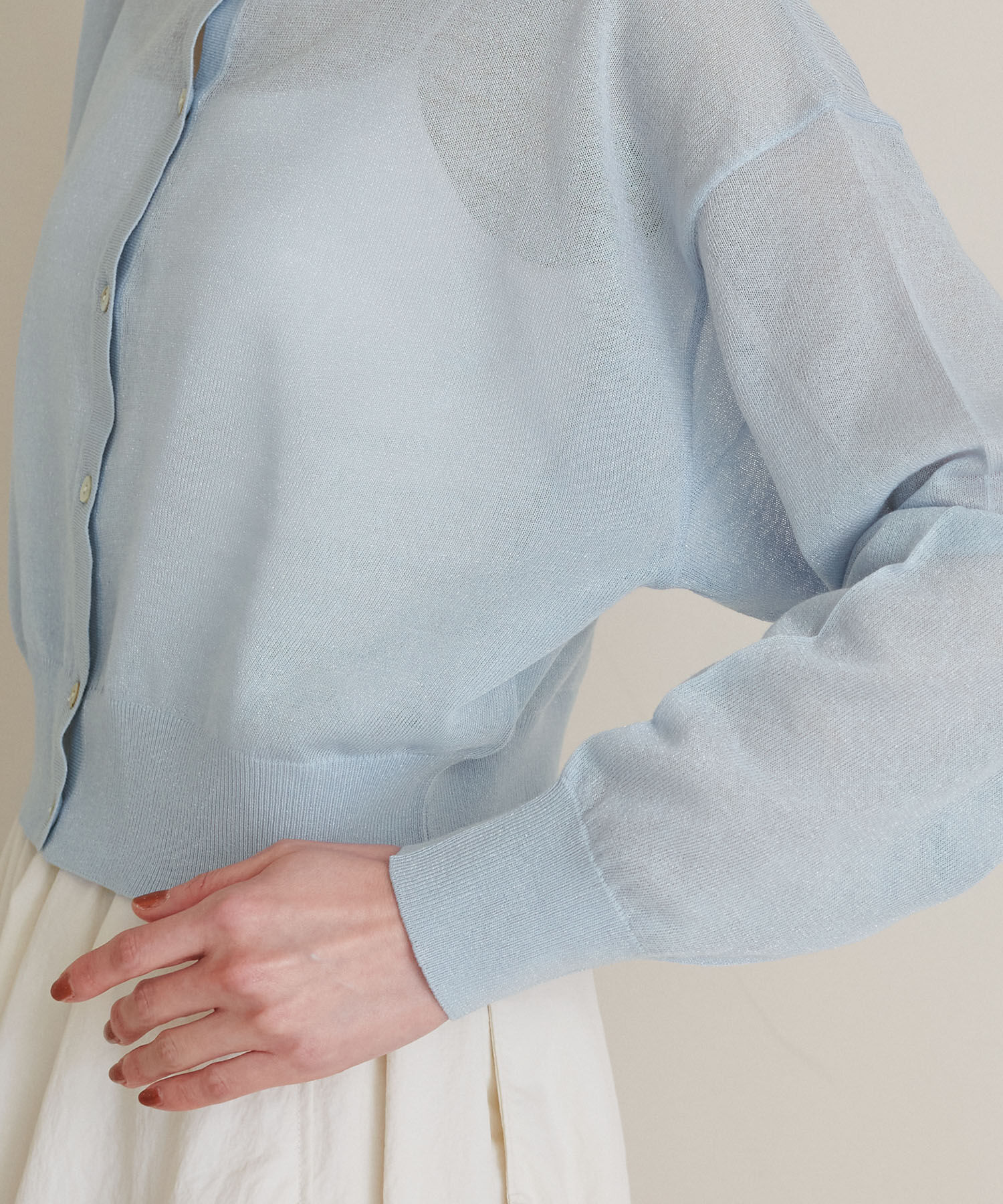 Rope&rsquo;Picnic「2WAY/シアークロップド丈カーディガン」|カーディガン|