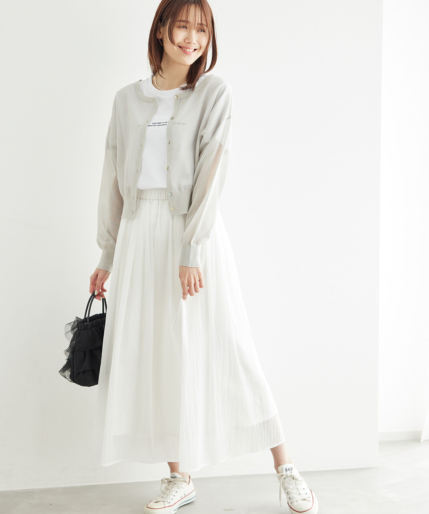 Rope&rsquo;Picnic「2WAY/シアークロップド丈カーディガン」|カーディガン|