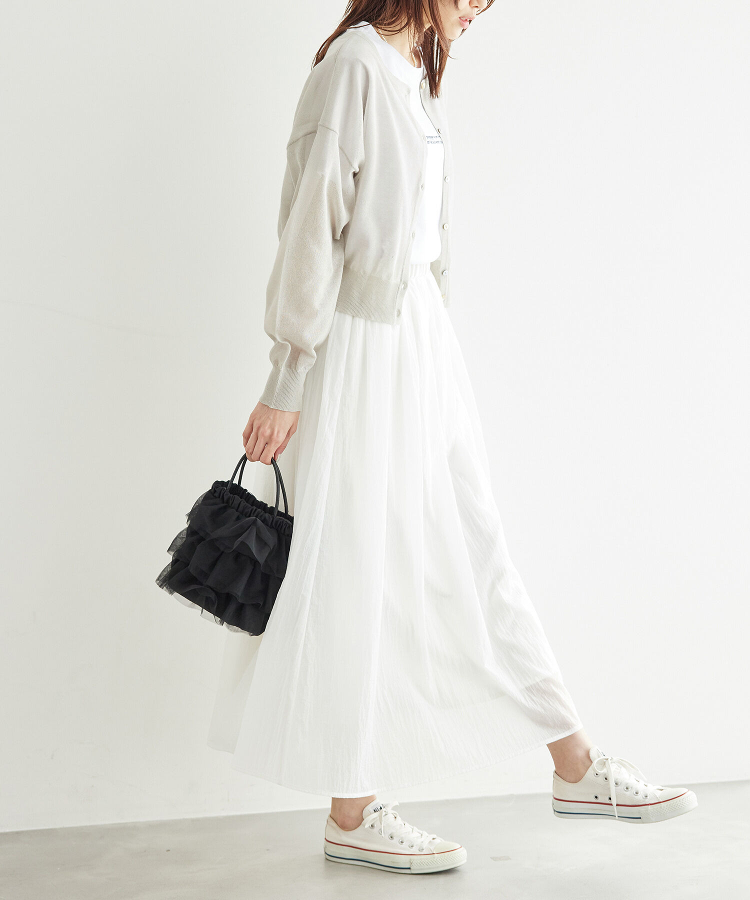 Rope&rsquo;Picnic「2WAY/シアークロップド丈カーディガン」|カーディガン|