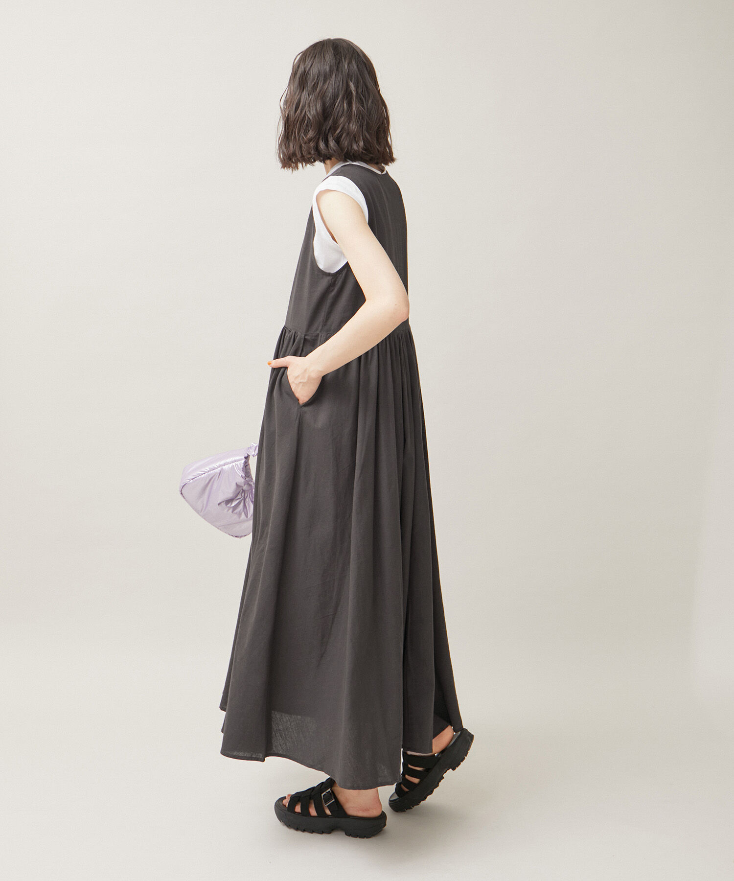 ROPE' PICNIC R「麻混ワンピース/リンクコーデ」|ワンピース|