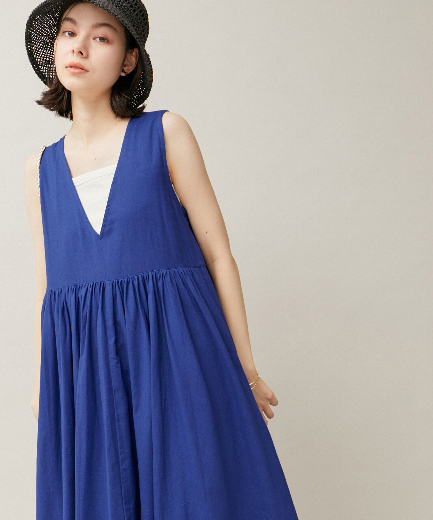 ROPE' PICNIC R「麻混ワンピース/リンクコーデ」|ワンピース|