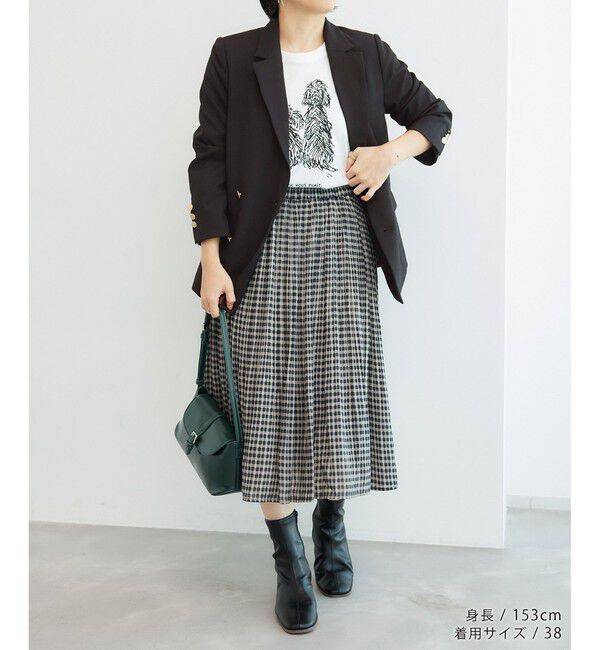 Rope&rsquo;Picnic「低身長・小柄さん向け/ウールライクサージ金ボタンジャケット(肩パッドあり・半裏地)/セットアップ対応」|テーラードジャケット|