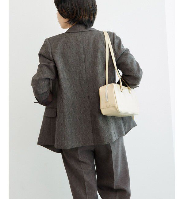 Rope&rsquo;Picnic「低身長・小柄さん向け/ウールライクサージ金ボタンジャケット(肩パッドあり・半裏地)/セットアップ対応」|テーラードジャケット|