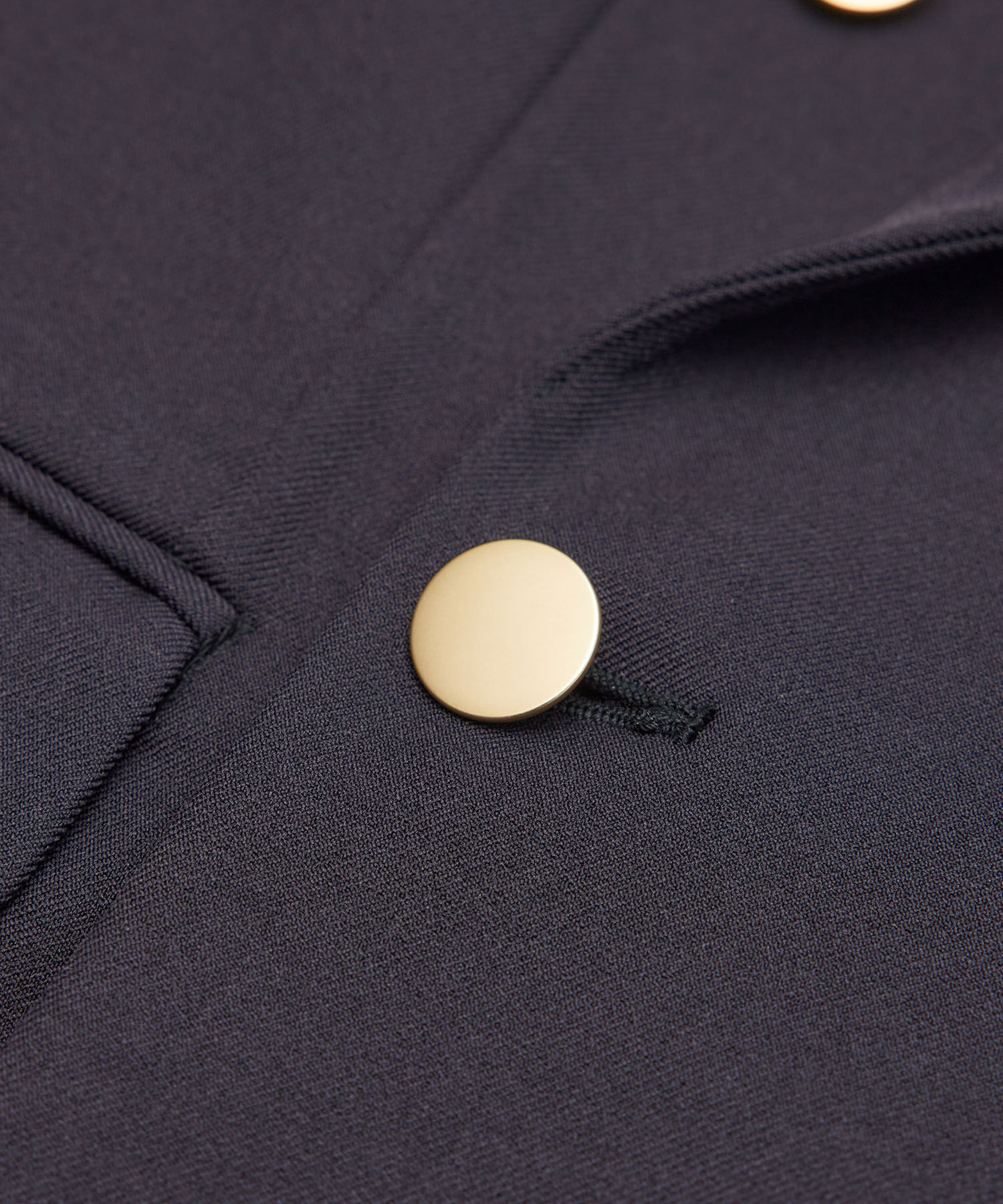 Rope&rsquo;Picnic「低身長・小柄さん向け/ウールライクサージ金ボタンジャケット(肩パッドあり・半裏地)/セットアップ対応」|テーラードジャケット|