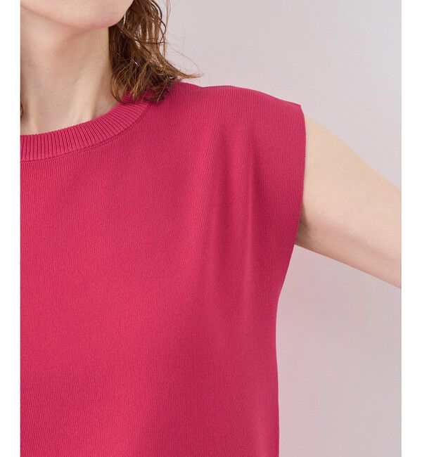 Rope&rsquo;Picnic「【UVカット・接触冷感・イージーケア】八方映えニット ゼロスリーブニットプルオーバー」|ニット・セーター|