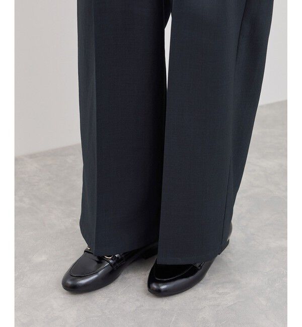 Rope&rsquo;Picnic「【抗菌防臭・接触冷感・UVカット】カナパハイウエストパンツ/セットアップ対応」|チノ|