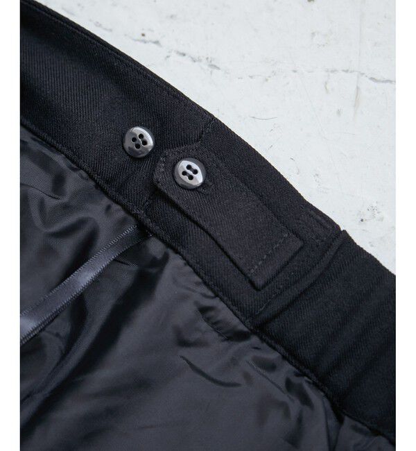 Rope&rsquo;Picnic「レディハンサムシリーズ ウールライクウエストタックセミワイドパンツ/セットアップ対応」|スラックス|