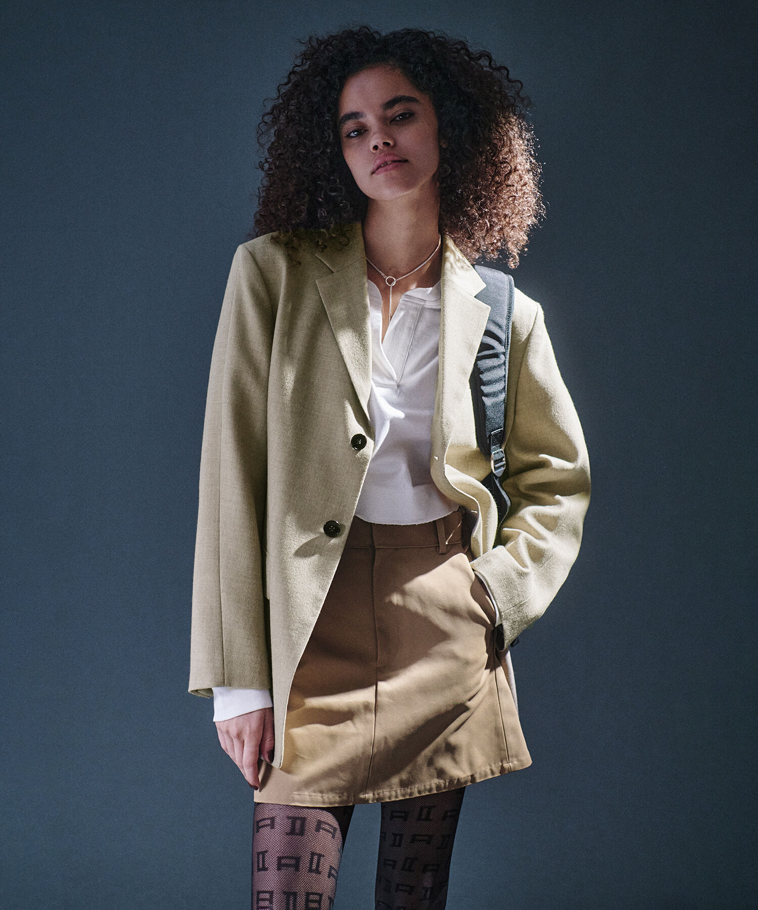 ADAM ET ROPE'「メモリーサテンチノミニスカート」|スカート|