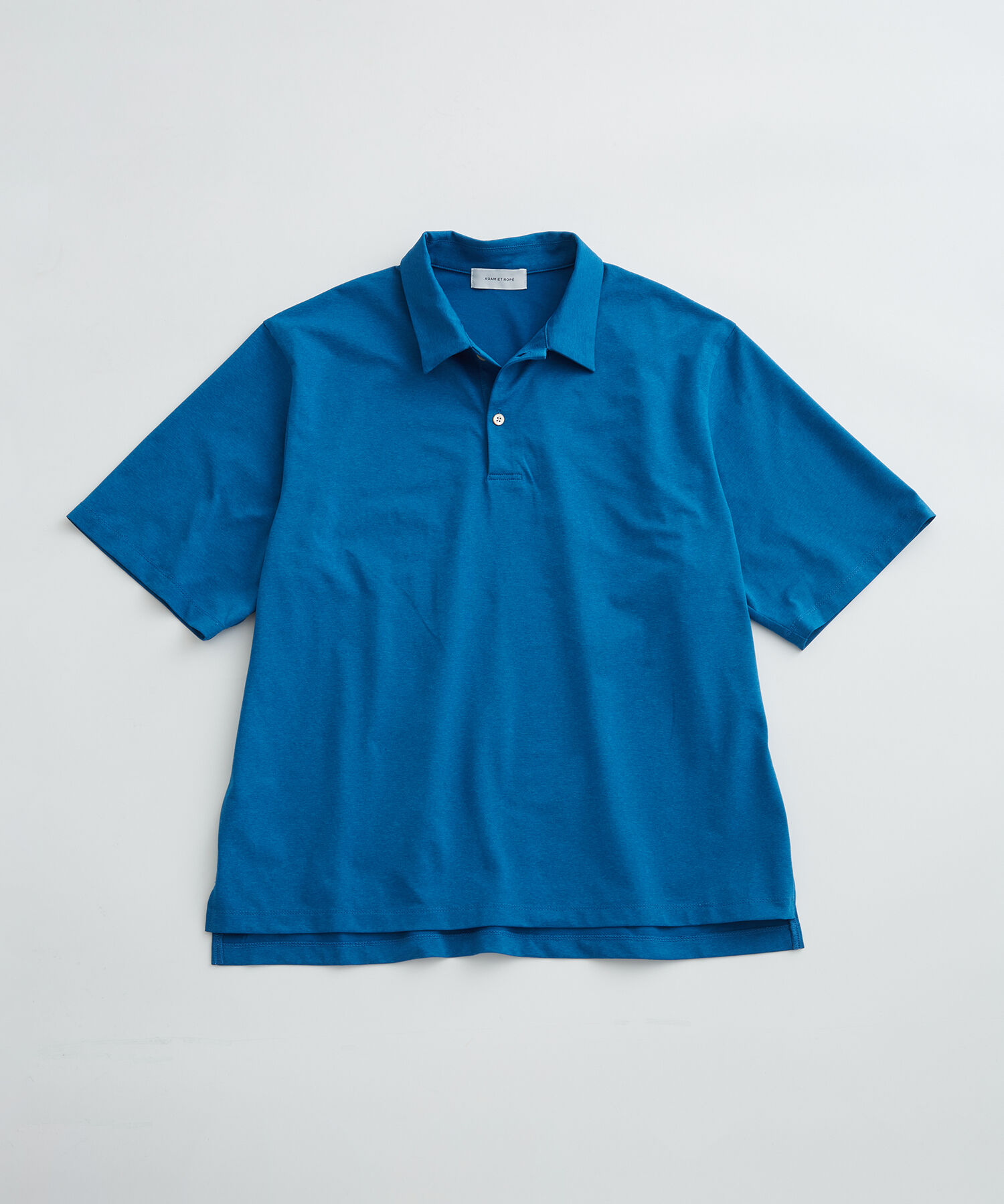 ADAM ET ROPE'「【RIRANCHA/リランチェ】ボックスシルエット ジャージー ポロシャツ / イージーケア / ユニセックス / 吸水」|ポロシャツ|