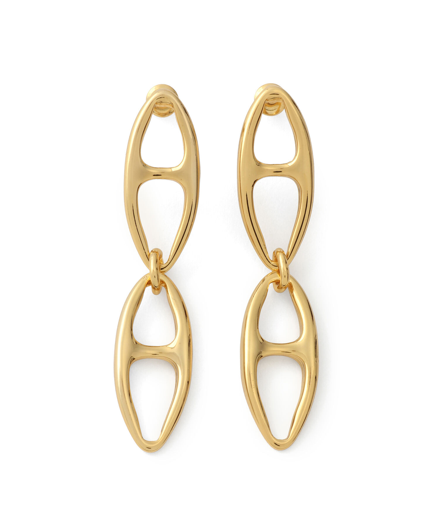 ADAM ET ROPE'「アーモンドチェーンピアス」|ピアス|