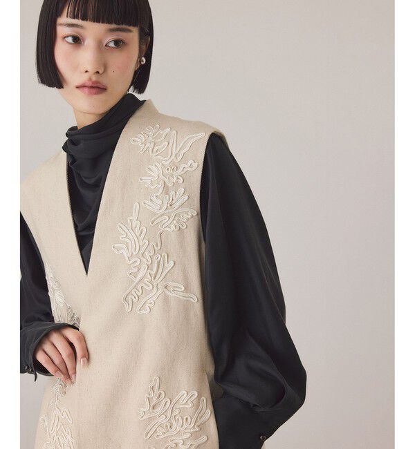 ADAM ET ROPE'「エンブロイダリージレ」|ベスト・ジレ|