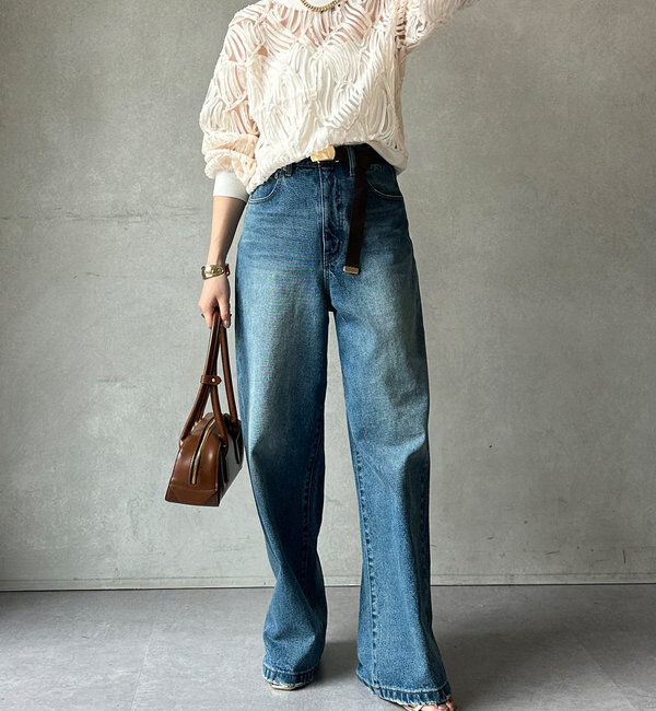  「長袖刺繍レーストップス」|シャツ・ブラウス|