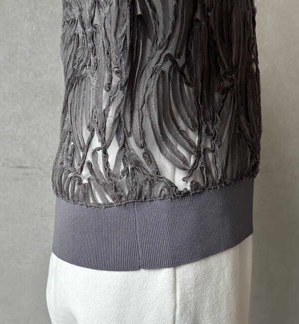  「長袖刺繍レーストップス」|シャツ・ブラウス|