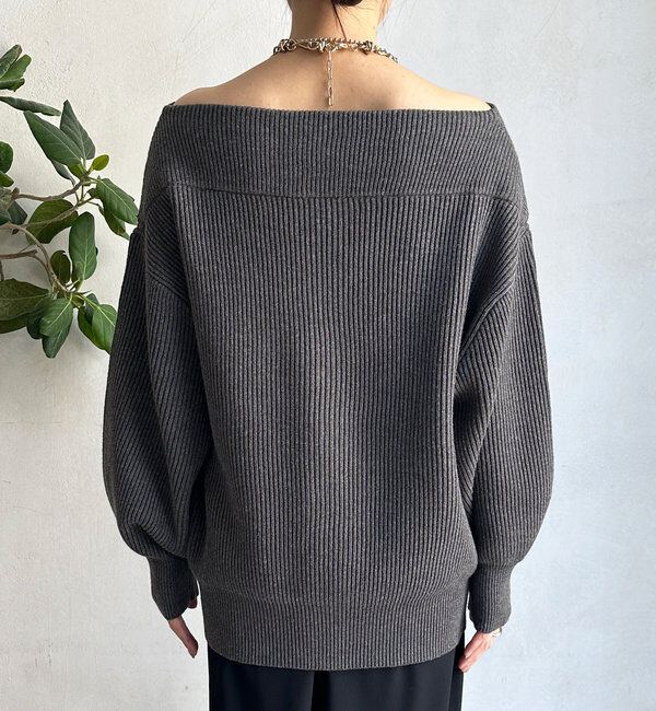  「【チクチクしないニット】フロントジップニット」|ニット・セーター|