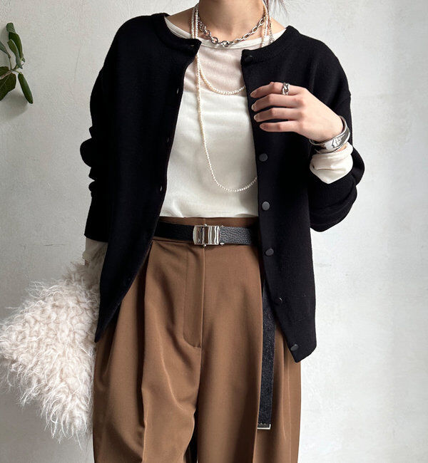  「前後2WAYジャガードニットカーディガン」|カーディガン|