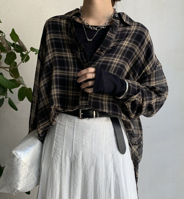  「シアーチェックシャツ」|シャツ・ブラウス|