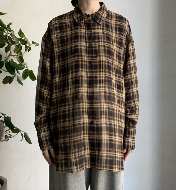  「シアーチェックシャツ」|シャツ・ブラウス|