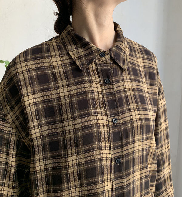  「シアーチェックシャツ」|シャツ・ブラウス|