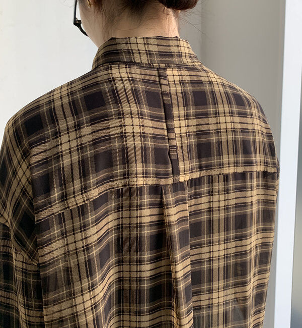  「シアーチェックシャツ」|シャツ・ブラウス|