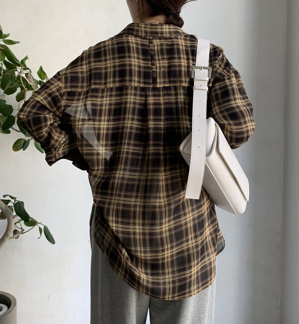  「シアーチェックシャツ」|シャツ・ブラウス|