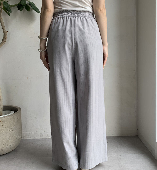  「【WEB限定】タンブラーブッチャーストライプイージーパンツ」|チノ|