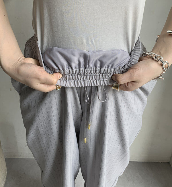  「【WEB限定】タンブラーブッチャーストライプイージーパンツ」|チノ|