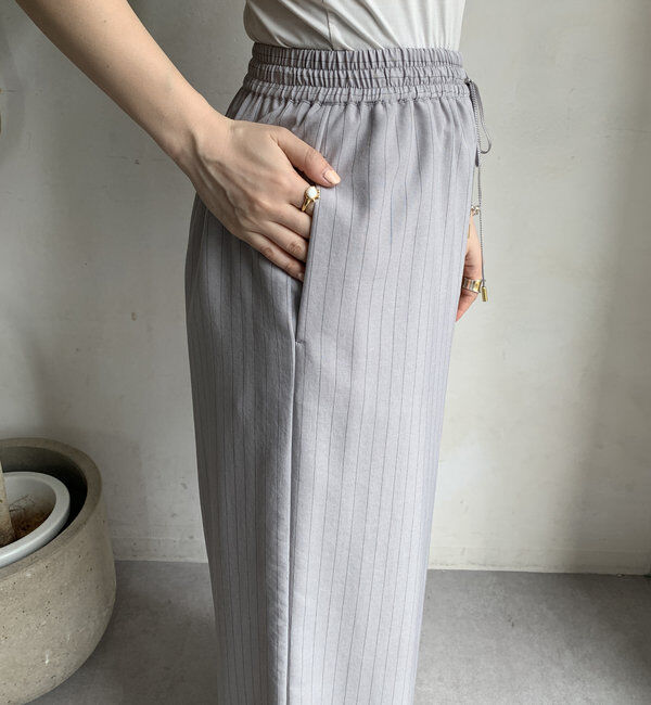  「【WEB限定】タンブラーブッチャーストライプイージーパンツ」|チノ|