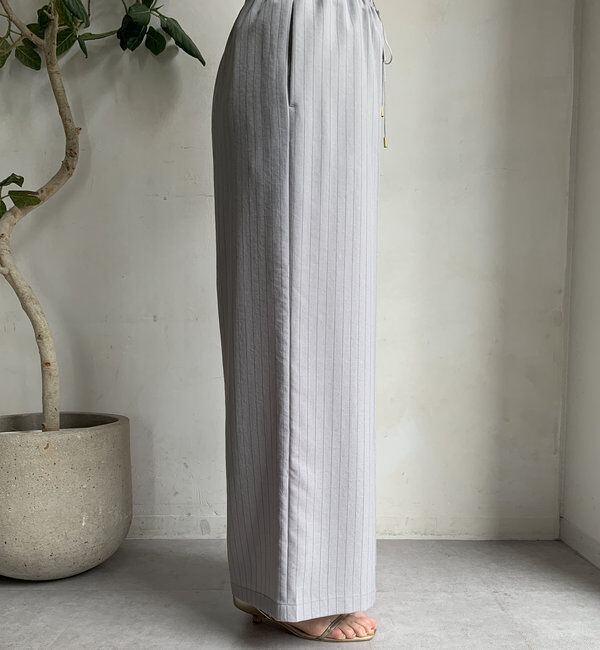  「【WEB限定】タンブラーブッチャーストライプイージーパンツ」|チノ|