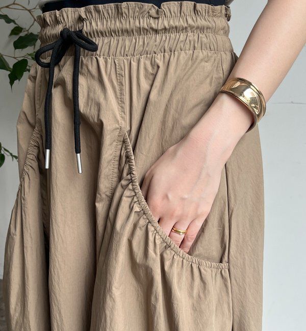  「【WEB限定】ダブルウエストギャザースカート」|スカート|