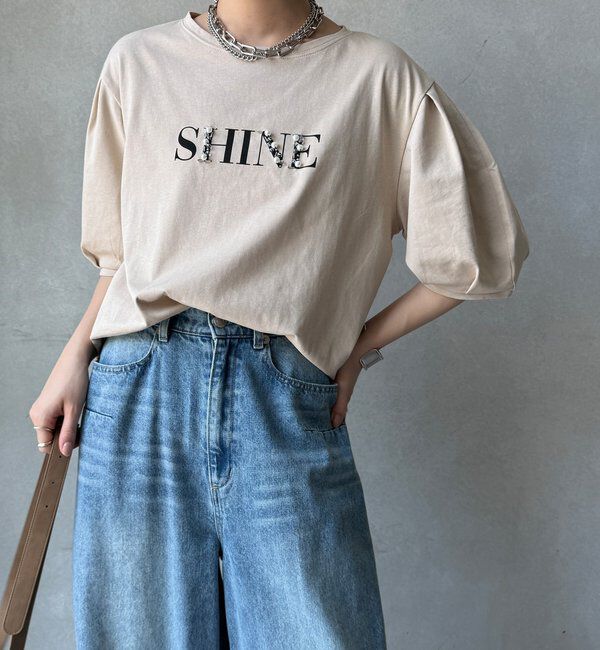  「【WEB限定】ライトドライ天竺ロゴTE」|Tシャツ・カットソー|