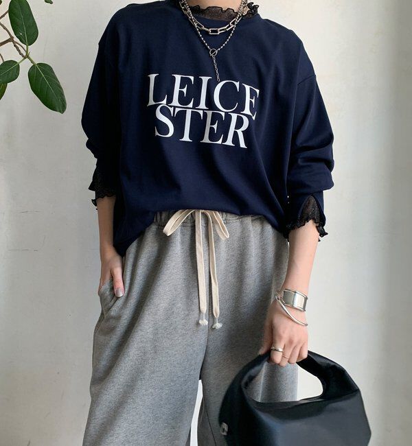  「【WEB限定】LEICESTERフロッキーレイヤードロンTEE」|Tシャツ・カットソー|