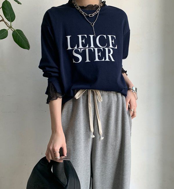  「【WEB限定】LEICESTERフロッキーレイヤードロンTEE」|Tシャツ・カットソー|