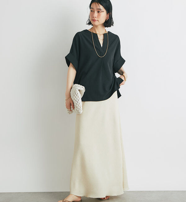  「メッシュフレアスカート」|スカート|