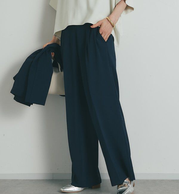  「《来春のおでかけに》ハイストレッチカルゼワッシャータックパンツ」|その他|