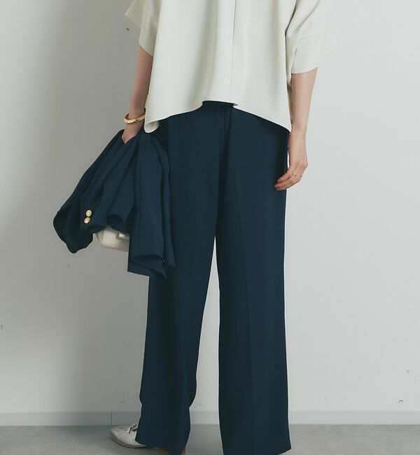  「《来春のおでかけに》ハイストレッチカルゼワッシャータックパンツ」|その他|