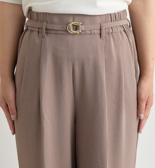  「《来春のおでかけに》ハイストレッチカルゼワッシャータックパンツ」|その他|