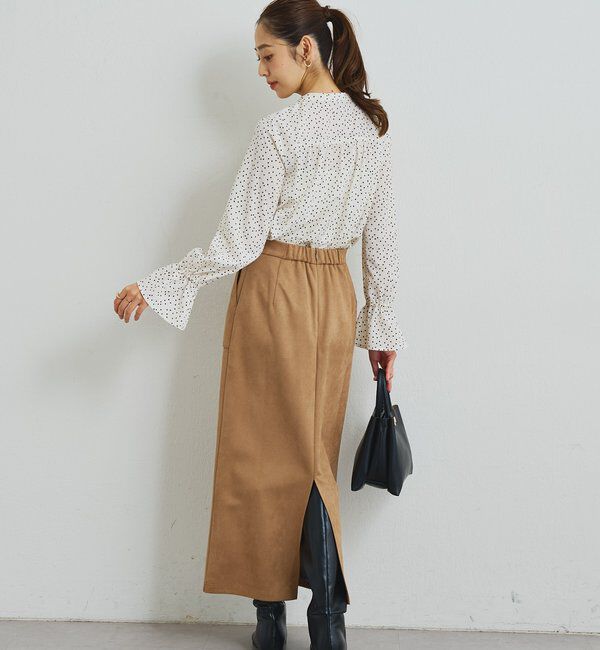  「《大人エレガントなムードに》フロントフリルジョーゼットブラウス」|シャツ・ブラウス|