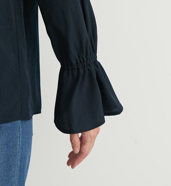  「《大人エレガントなムードに》フロントフリルジョーゼットブラウス」|シャツ・ブラウス|