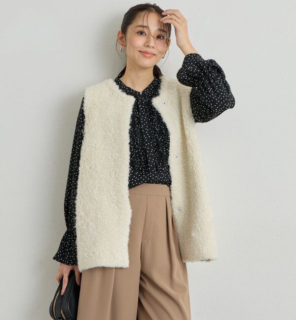  「《大人エレガントなムードに》フロントフリルジョーゼットブラウス」|シャツ・ブラウス|